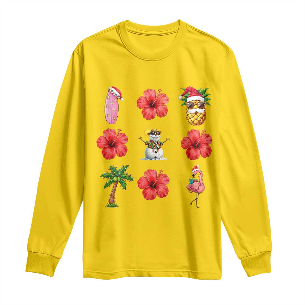 Christmas In July Long Sleeve Shirt Tropical Summer Beach Party Graphic TS12 Daisy Print Your Wear