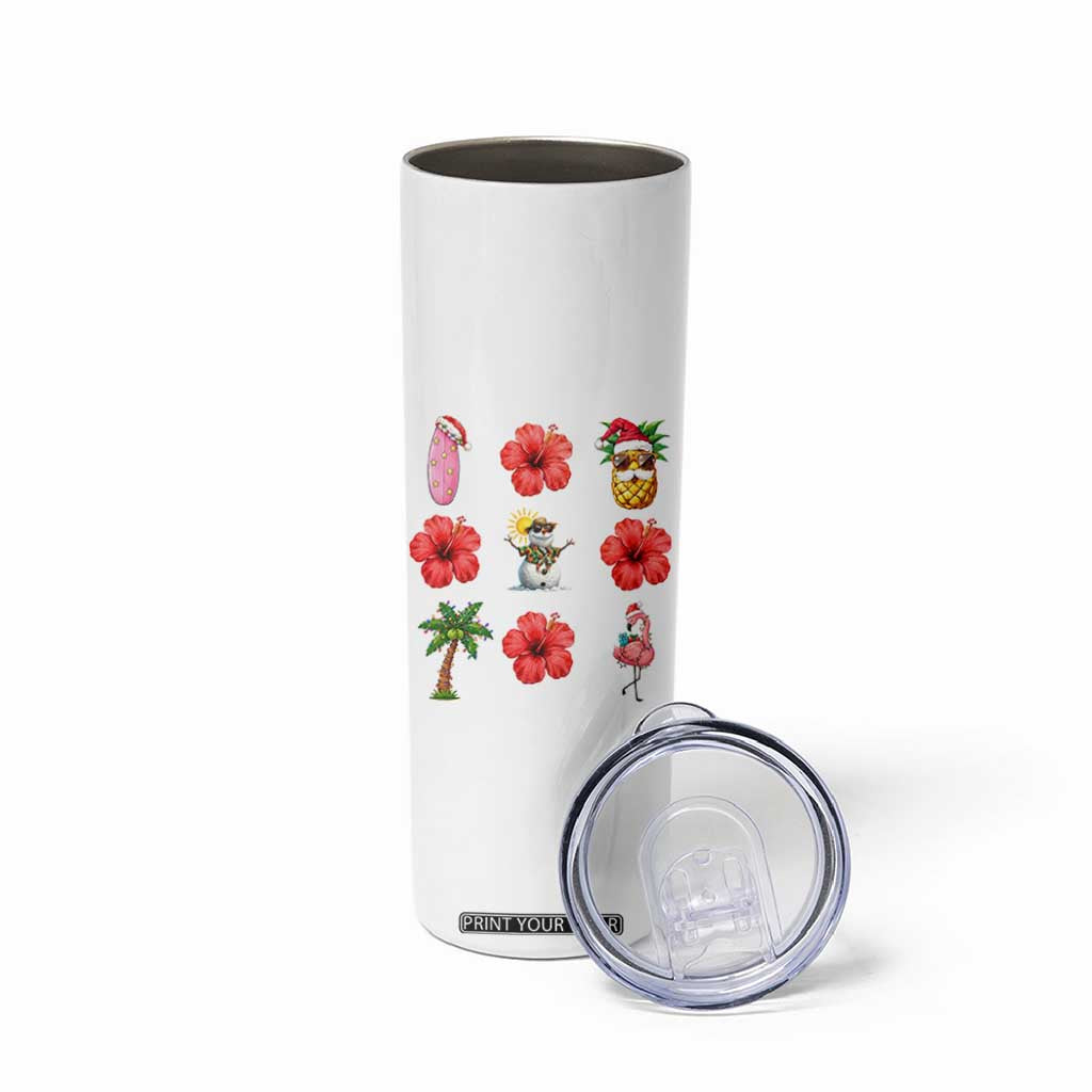 Christmas In July Skinny Tumbler Tropical Summer Beach Party Graphic TS12 Print Your Wear