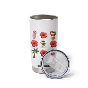 Christmas In July Tumbler Cup Tropical Summer Beach Party Graphic TS12 Print Your Wear