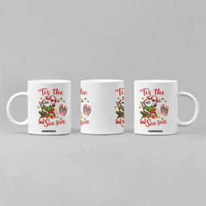 Funny Santa Christmas In July Graphic Coffee Mug Tis The Sea Sun TS12 Print Your Wear