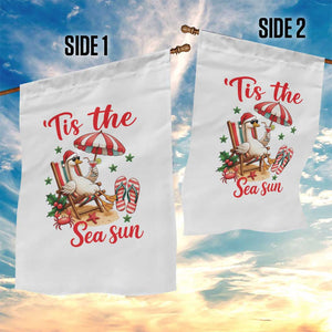 Funny Christmas In July Goose Garden Flag Tropical Summer Beach Party TS12 Print Your Wear