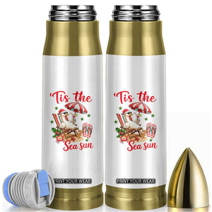 Funny Christmas In July Goose Bullet Tumbler Tropical Summer Beach Party TS12 White Print Your Wear