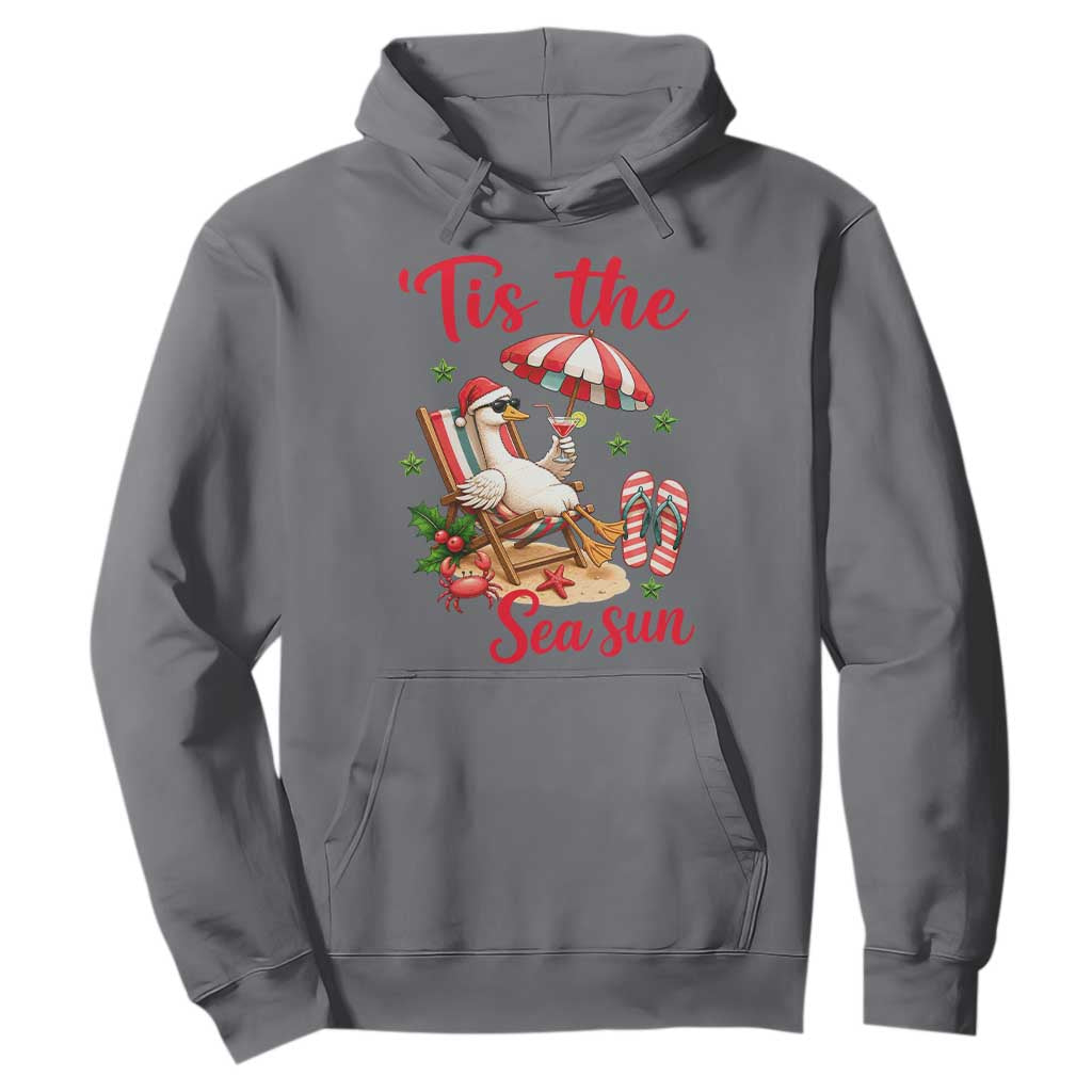 Funny Christmas In July Goose Hoodie Tropical Summer Beach Party