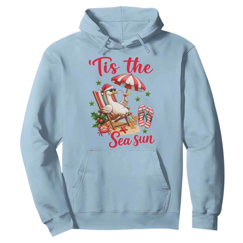 Funny Christmas In July Goose Hoodie Tropical Summer Beach Party