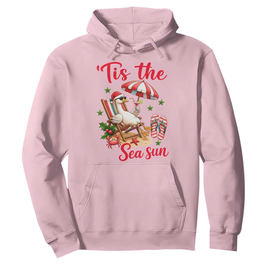 Funny Christmas In July Goose Hoodie Tropical Summer Beach Party