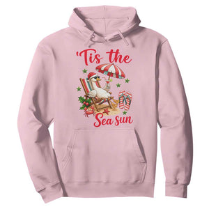 Funny Christmas In July Goose Hoodie Tropical Summer Beach Party