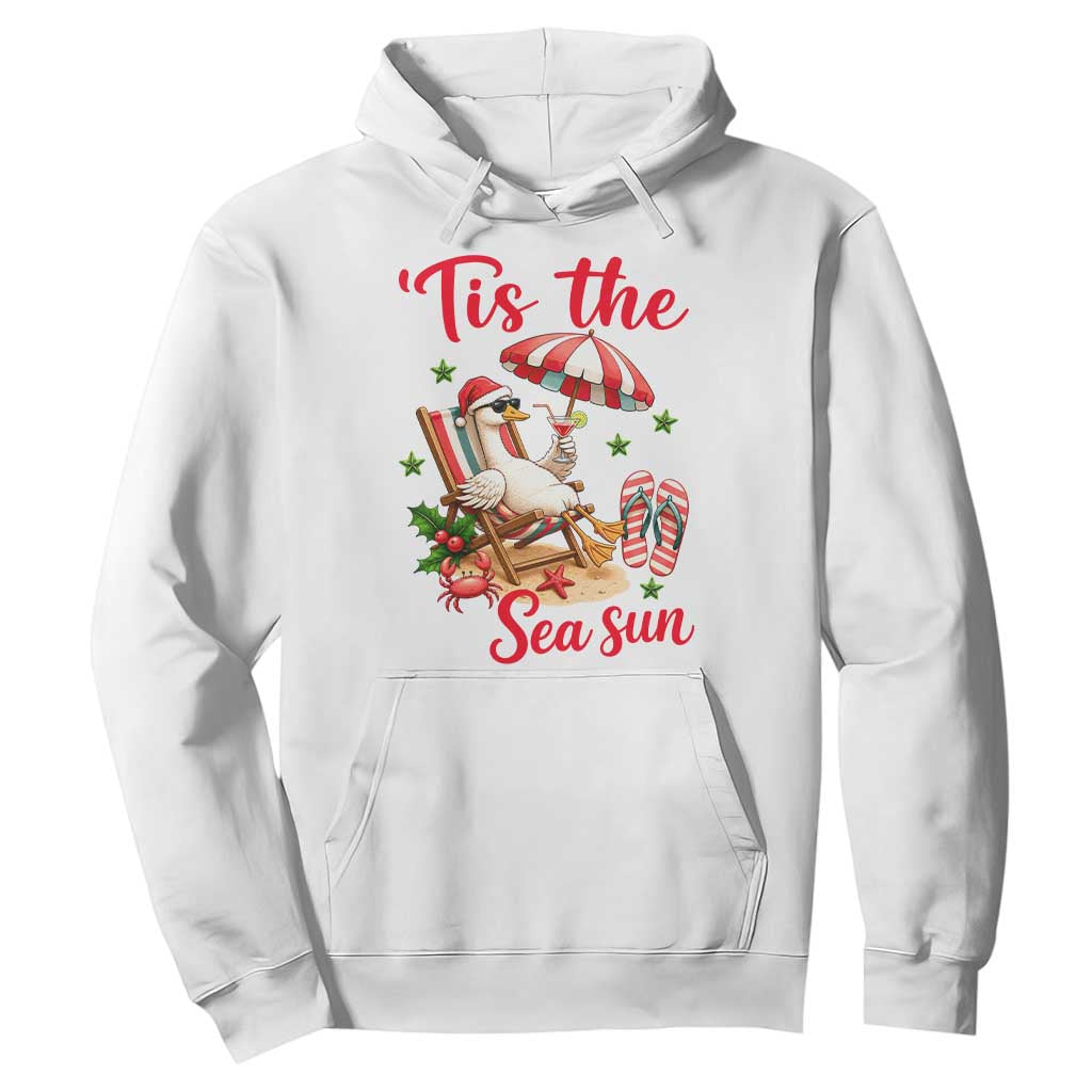 Funny Christmas In July Goose Hoodie Tropical Summer Beach Party