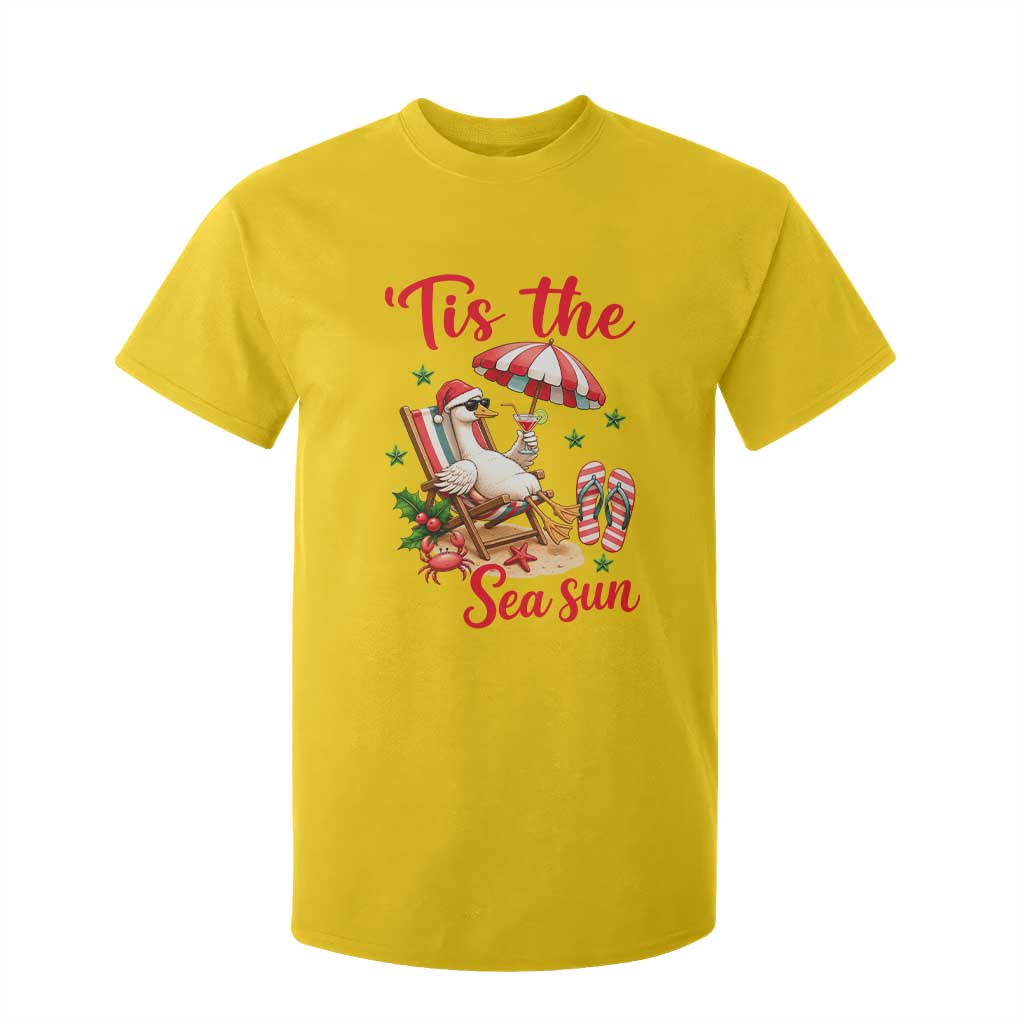 Funny Christmas In July Goose T Shirt For Kid Tropical Summer Beach Party TS12 Daisy Print Your Wear