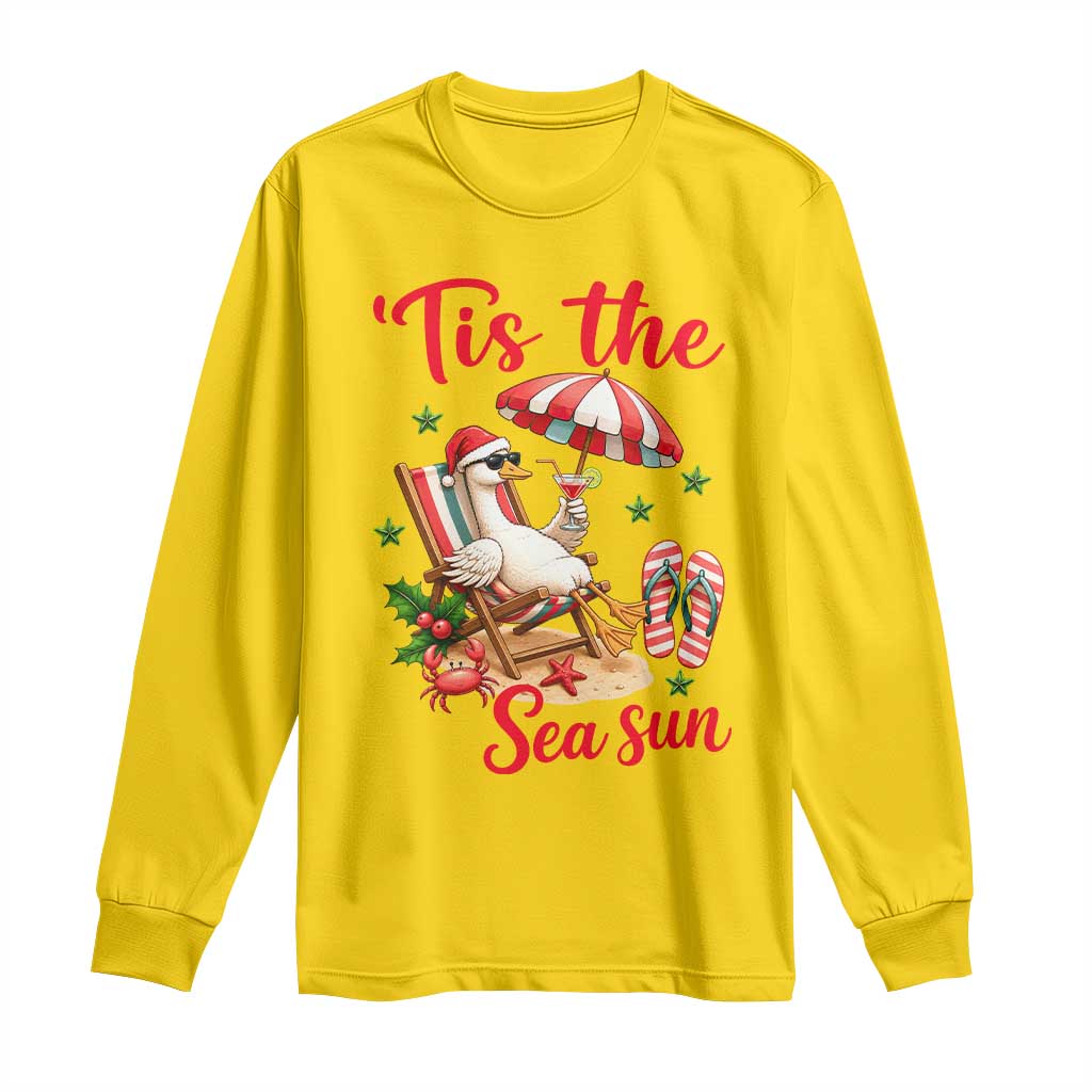 Funny Christmas In July Goose Long Sleeve Shirt Tropical Summer Beach Party TS12 Daisy Print Your Wear