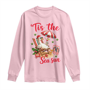 Funny Christmas In July Goose Long Sleeve Shirt Tropical Summer Beach Party TS12 Light Pink Print Your Wear