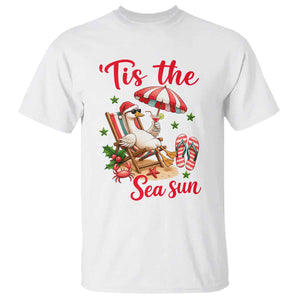 Funny Christmas In July Goose T Shirt Tropical Summer Beach Party
