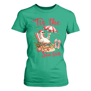 Funny Christmas In July Goose T Shirt For Women Tropical Summer Beach Party TS12 Irish Green Print Your Wear