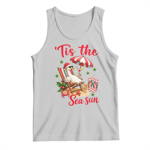Funny Christmas In July Goose Tank Top Tropical Summer Beach Party TS12 Ash Print Your Wear
