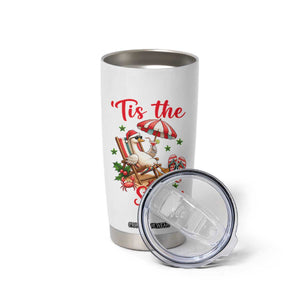 Funny Christmas In July Goose Tumbler Cup Tropical Summer Beach Party TS12 Print Your Wear