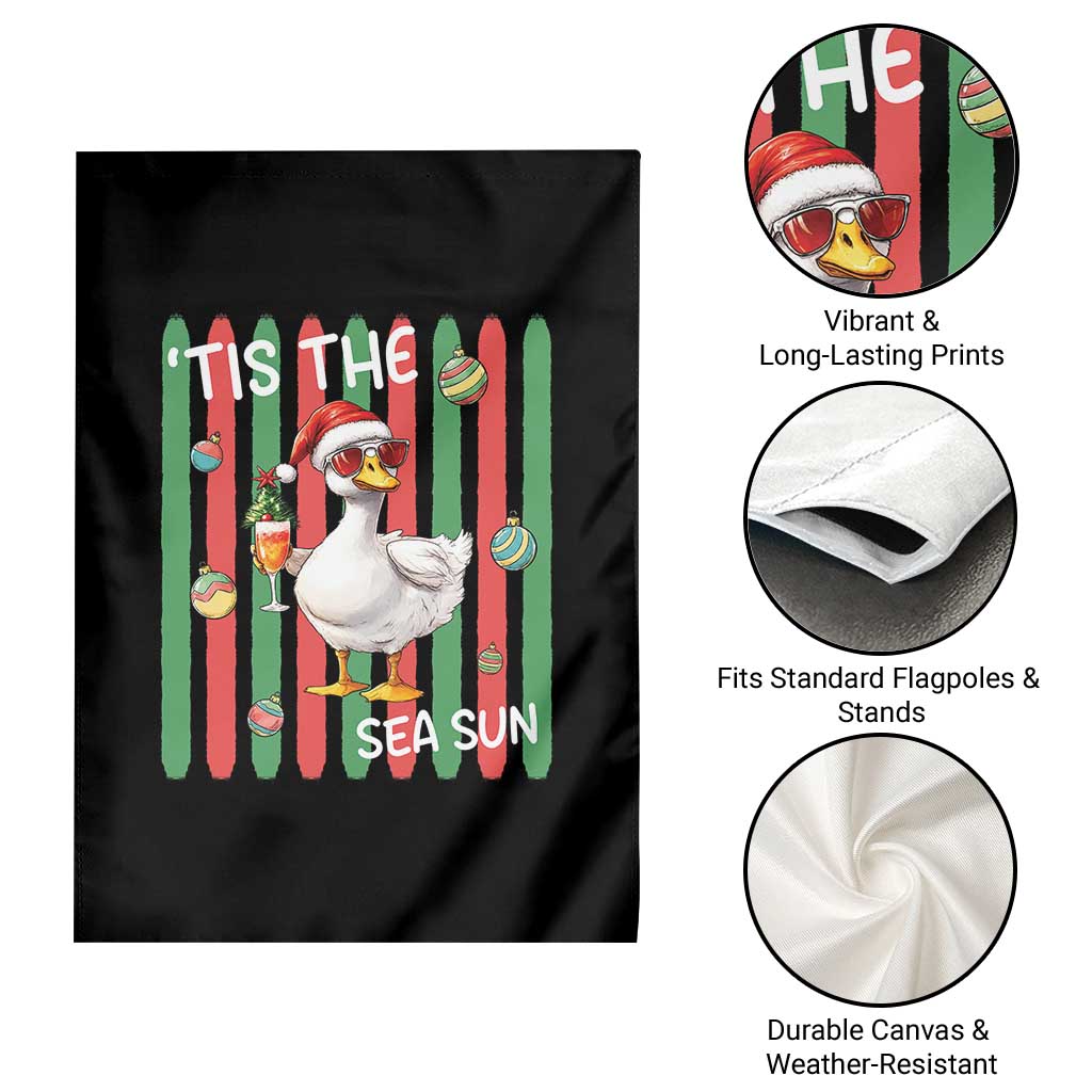 Funny Christmas In July Goose Garden Flag Tis The Sea Sun TS12 Print Your Wear