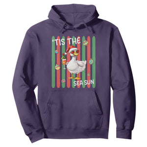 Funny Christmas In July Goose Hoodie Tis The Sea Sun TS12 Purple Print Your Wear
