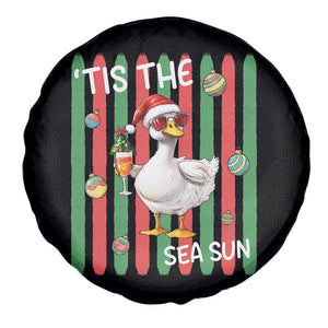 Funny Christmas In July Goose Spare Tire Cover Tis The Sea Sun TS12 Print Your Wear