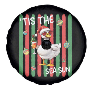 Funny Christmas In July Goose Spare Tire Cover Tis The Sea Sun TS12 Print Your Wear