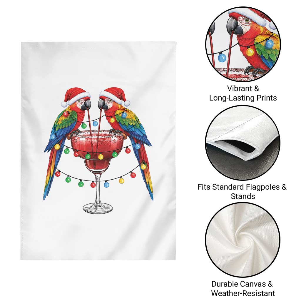 Christmas In July Parrots Garden Flag Summer Beach Party Gift TS12 Print Your Wear
