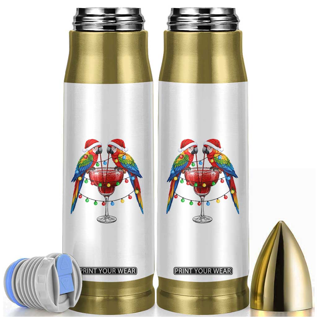 Christmas In July Parrots Bullet Tumbler Summer Beach Party Gift TS12 White Print Your Wear