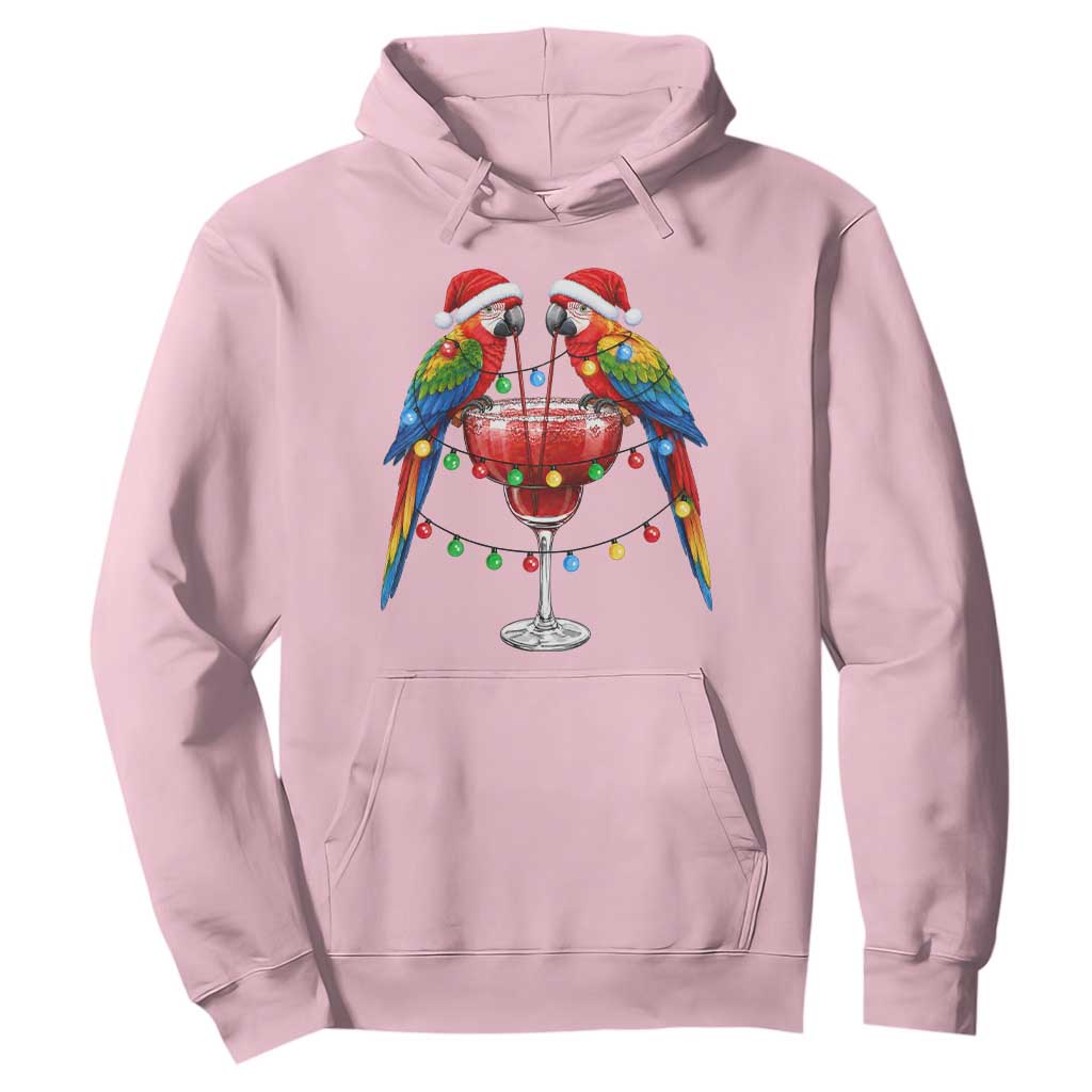 Christmas In July Parrots Hoodie Summer Beach Party Gift TS12 Light Pink Print Your Wear