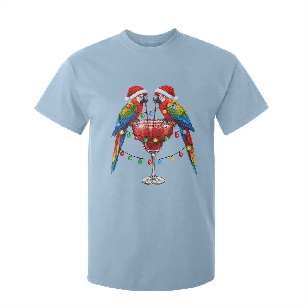 Christmas In July Parrots T Shirt For Kid Summer Beach Party Gift TS12 Light Blue Print Your Wear