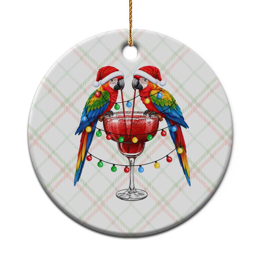Christmas In July Parrots Ceramic Ornament Summer Beach Party Gift TS12 1pc Christmas Plaid Print Your Wear