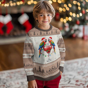 Christmas In July Parrots Ugly Christmas Sweater Summer Beach Party Gift TS12 Mocha Mousse Print Your Wear