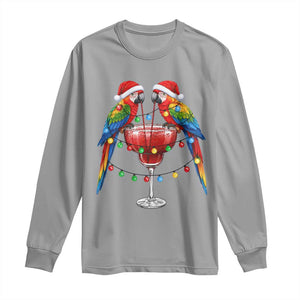 Christmas In July Parrots Long Sleeve Shirt Summer Beach Party Gift TS12 Sport Gray Print Your Wear