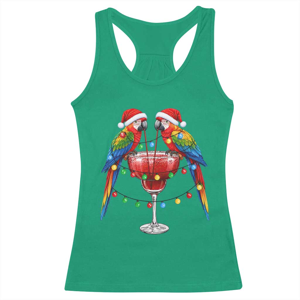 Christmas In July Parrots Racerback Tank Top Summer Beach Party Gift TS12 Irish Green Print Your Wear