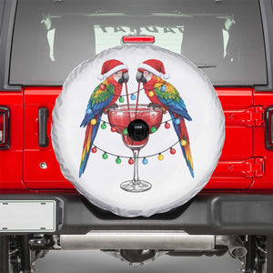 Christmas In July Parrots Spare Tire Cover Summer Beach Party Gift TS12 White Print Your Wear