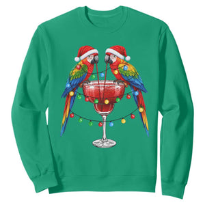 Christmas In July Parrots Sweatshirt Summer Beach Party Gift TS12 Irish Green Print Your Wear