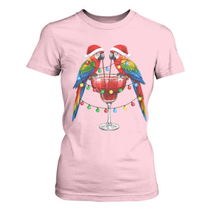 Christmas In July Parrots T Shirt For Women Summer Beach Party Gift TS12 Light Pink Print Your Wear