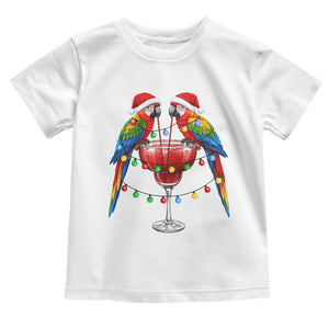 Christmas In July Parrots Toddler T Shirt Summer Beach Party Gift