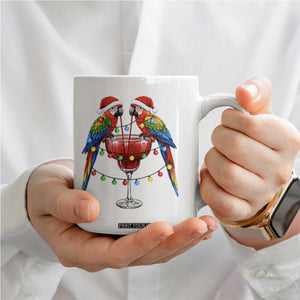Christmas In July Parrots Coffee Mug Summer Beach Party Gift TS12 Print Your Wear