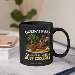 Funny Christmas In July Bigfoot Coffee Mug No Milk And Cookies Just Cocktails TS12 Print Your Wear