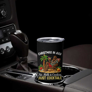 Funny Christmas In July Bigfoot Tumbler Cup No Milk And Cookies Just Cocktails TS12 Print Your Wear