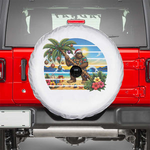 Funny Christmas In July Bigfoot Spare Tire Cover Tropical Vacation Graphic TS12 White Print Your Wear