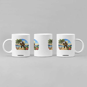 Funny Christmas In July Bigfoot Coffee Mug Tropical Vacation Graphic