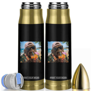 Funny Hawaiian Bigfoot Bullet Tumbler Tropical Beach Party Graphic TS12 Black Print Your Wear