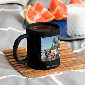Christmas In July Raccoon And Santa Coffee Mug Tropical Summer Vacation Graphic TS12 Print Your Wear