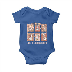 Funny Endometrial Cancer Warrior Goose Baby Onesie Just A Strong Goose