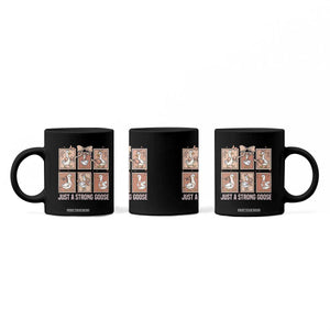 Funny Endometrial Cancer Warrior Goose Coffee Mug Just A Strong Goose