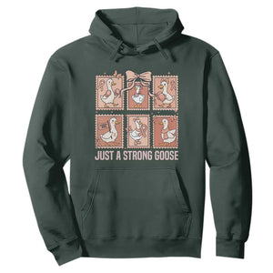 Funny Endometrial Cancer Warrior Goose Hoodie Just A Strong Goose