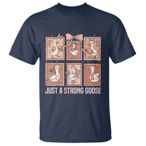 Funny Endometrial Cancer Warrior Goose T Shirt Just A Strong Goose