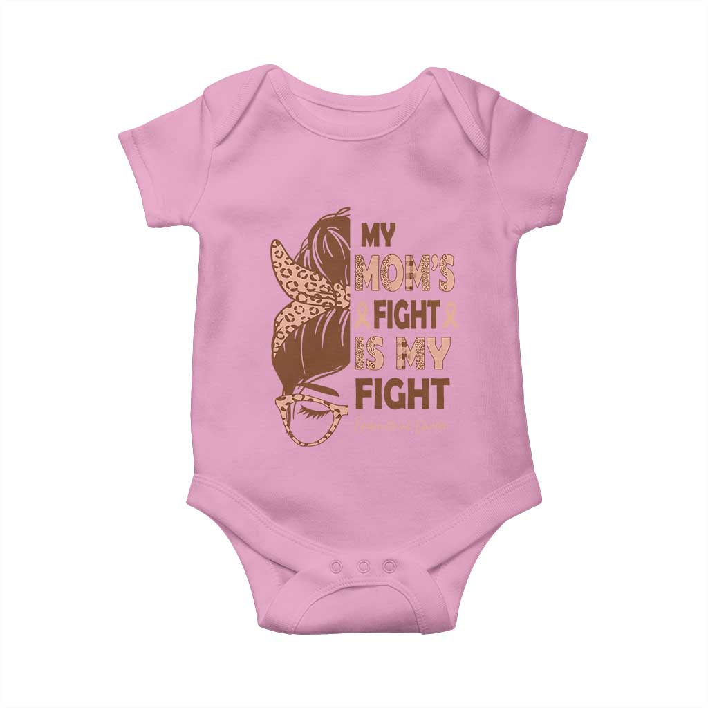 Endometrial Cancer Support Baby Onesie My Moms Fight My Fight