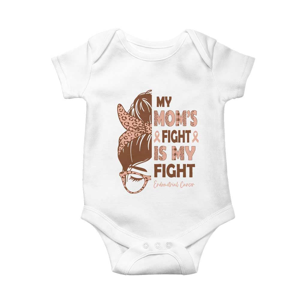 Endometrial Cancer Support Baby Onesie My Moms Fight My Fight