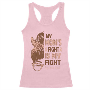 Endometrial Cancer Support Racerback Tank Top My Moms Fight My Fight