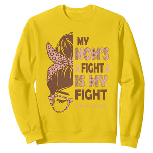 Endometrial Cancer Support Sweatshirt My Moms Fight My Fight
