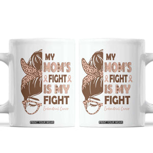 Endometrial Cancer Support Coffee Mug My Moms Fight My Fight